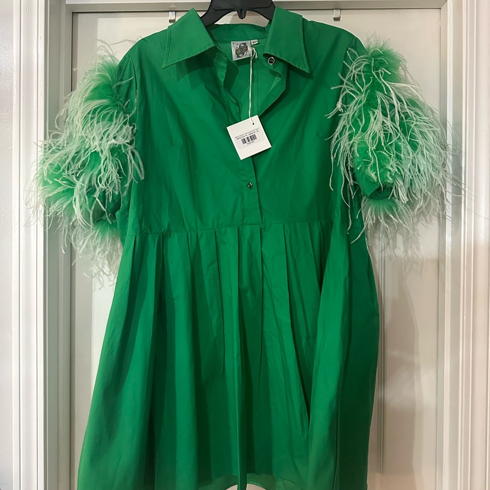 Queen of Sparkles Feather Dress